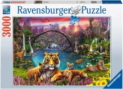 Puzzle Ravensburger Tigri in Paradiso 3000 pezzi