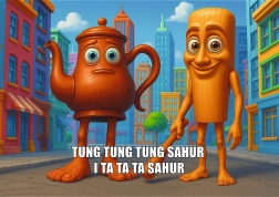 Puzzle Trefl BrainRots: Tung Tung Sahur 200 pezzi