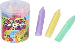 Gessetti per marciapiede triangolari colorati 20 pz