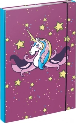BAAGL cartellina per quaderni scolastici A4 unicorno