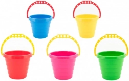 Secchiello di plastica per la sabbia 15 × 13 cm, mix di colori