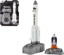 Navetta spaziale in plastica a lancio con stazione di attracco 19 cm