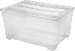 Scatola portaoggetti in plastica con coperchio HEIDRUN TexBox 150 l