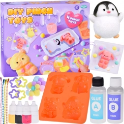 set creativo animaletti slime – portachiavi 3D fai‑da‑te