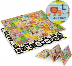 Humbi tappetino imbottito a doppia faccia in schiuma XPE 120 × 180 con alfabeto tedesco