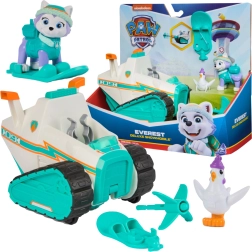 PAW Patrol motoslitta da neve Everest Deluxe con lanciatore e pulcino Chickaletta