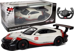 Auto telecomandato Porsche 911 GT3 CUP Rastar 1:14 bianco