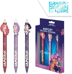 Set di 3 penne cancellabili K-POP Demon Hunters