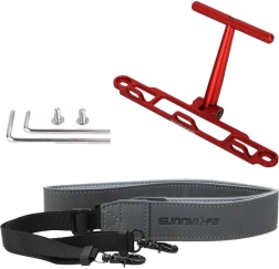 Supporto con cinghia Sunnylife per telecomandi DJI RC/RC 2 rosso