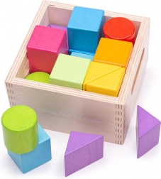 Blocchi di legno colorati per bambini di Bigjigs Toys