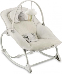 sdraietta vibrante con melodie MoMi LAPIS, grigio chiaro