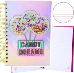 taccuino a righe Candy Dreams olografico A5