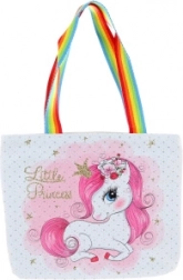 Borsa a tracolla con motivo unicorno