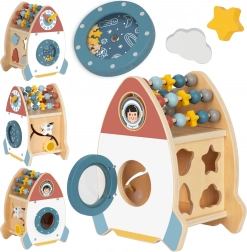 Razzo in legno per bambini con attività TOOKY TOY