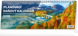 Calendario da tavolo pianificatore fiscale con fotografie 2026