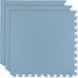 Tappetino da gioco in schiuma HUMBI 180 × 60 cm, grandi puzzle impermeabili, sicuro, 3 pz, azzurro