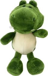 Coccodrillo di peluche con ventosa verde 23 × 12 cm