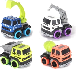 Camioncino da cantiere in metallo 6 cm a retrocarica