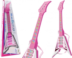 Chitarra elettrica per bambini con luci LED e melodie – rosa