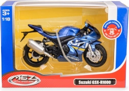 modellino di moto 1:18 Suzuki GSX‑R1000 blu