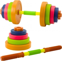 Manubrio colorato per bambini con dischi in plastica e impugnatura antiscivolo in foam