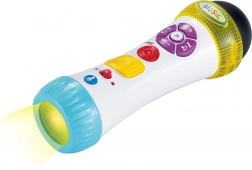 Microfono con effetti luminosi e trasformatore di voce