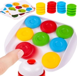Gioco di logica con gettoni rapidi e carte