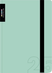 Agenda settimanale A6 2025 Pastelini verde