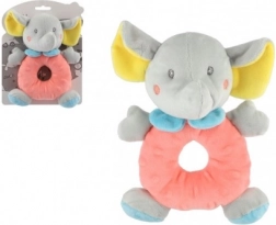 Sonaglio in peluche a forma di elefante per neonati 14 × 20 cm