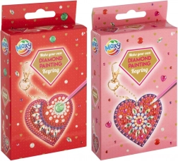 Pittura con diamanti – portachiavi a cuoricino