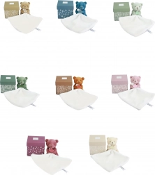 Orsetto di peluche piccolo con coperta 10 cm