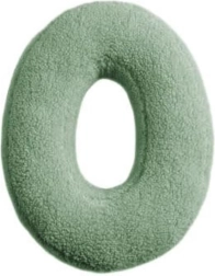 Lettera di peluche Mealini O verde - 1 pezzo