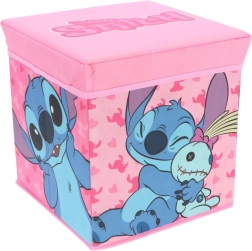 Cozy Noxxiez box contenitore pieghevole e pouf STITCH per ragazze 30 × 30 × 30 cm