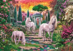 Puzzle 2000 pezzi Unicorni in giardino CLEMENTONI