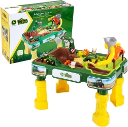 Tavolino da gioco per bambini con sabbiera John Deere Fattoria