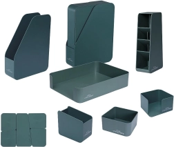 Set da scrivania Concorde Eco, 7 pezzi, verde