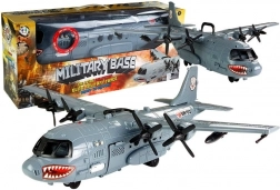 Aereo militare con effetti di luce e suono