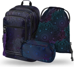 Set di articoli scolastici Cubic Zen: Zaino, Astuccio e Sacchetto