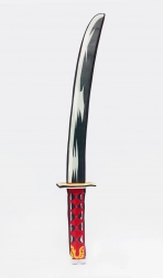 Spada samurai in schiuma