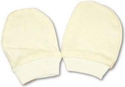 Guantini in cotone per neonati con polsino (0–6 mesi)