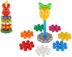 Piramide impilabile in plastica con anelli 26 cm – 3 varianti