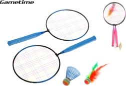 Set da badminton GAMETIME – 2 racchette e 2 volani in rete