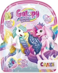 Galupy Rainbow Unicorn figurina da collezione unicorno con ali e cristallo Swarovski