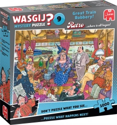 JUMBO Wasgij Mystery 9 grande rapina al treno 1000 pezzi