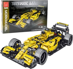 Set di costruzione auto da corsa R.S.18 1:10 gialla (1093 pezzi)