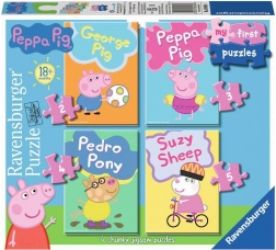 I miei primi puzzle Peppa Pig 4in1 (2–5 pezzi) RAVENSBURGER