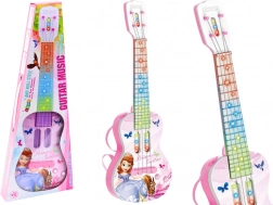 Chitarra elettrica con principessa per bambini luci melodie rosa