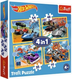 Puzzle HOT WHEELS 4in1 veicoli Trefl
