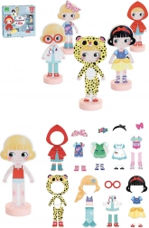 Vilac puzzle magnetico da vestire – stilista Mia, bambola in legno 22 cm