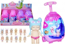 bambola in valigetta con accessori